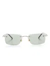 Montblanc Geometric-frame Sunglasses In Grey