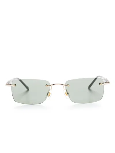 Montblanc Geometric-frame Sunglasses In Grey