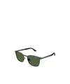 Montblanc Geometric Sunglasses In Green