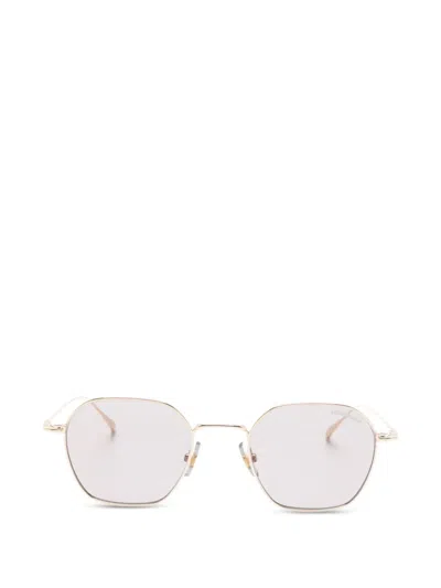Montblanc Geometric-frame Sunglasses In Gold