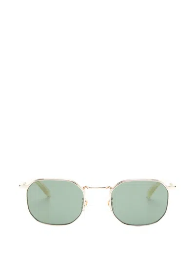 Montblanc Geometric-frame Sunglasses In Gold