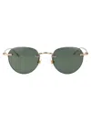 Montblanc Gold Acetate Sunglasses In Gold