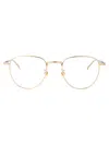 Montblanc Gold-gold-transparent Metal Glasses In Gold