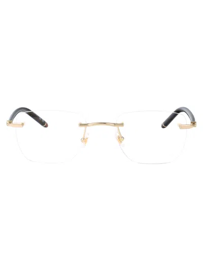 Montblanc Gold Havana Transparent Acetate Glasses