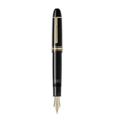 Montblanc Gold-plated Meisterstück 149 Fountain Pen In Black