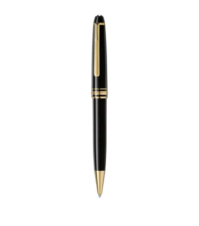 MONTBLANC GOLD-PLATED MEISTERSTÜCK CLASSIQUE BLACK BALLPOINT PEN