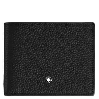 Montblanc Grain Leather 4cc Wallet With Coin Case In Pattern