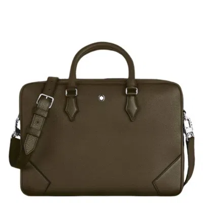 Montblanc Grain Leather Document Case In Sand