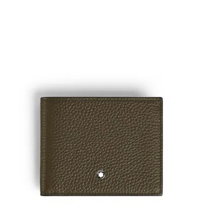 Montblanc Grain Wallet 6cc In Sand