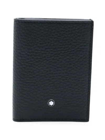 Montblanc Grained Leather Wallet In Black
