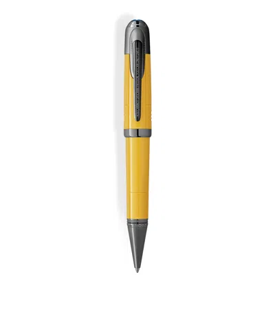 Montblanc Great Characters Enzo Ferrari Special Edition Giallo Modena Ballpoint In Yellow