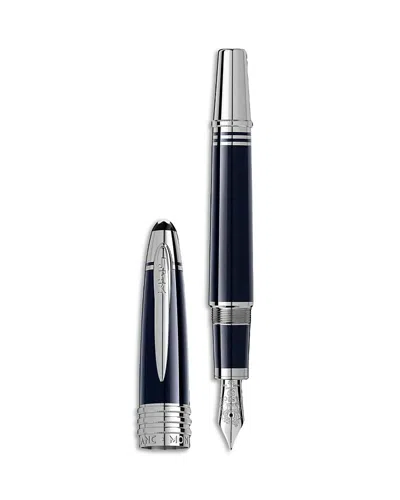 Montblanc Great Characters John F. Kennedy Special Edition Fountain Pen In Blue