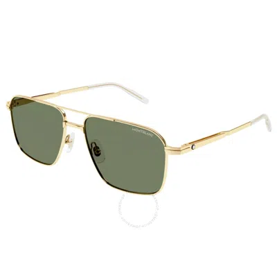 Montblanc Green Navigator Men's Sunglasses Mb0278s 002 56