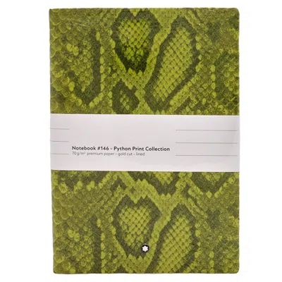 Montblanc Green Python Print 146 Notebook