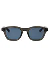 Montblanc Grey-grey-blue Recycled Acetate Sunglasses In Blue