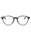 Montblanc Grey-grey-transparent Recycled Acetate Glasses In Brown