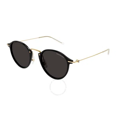 Montblanc Grey Phantos Men's Sunglasses Mb0294s 001 50 In Black