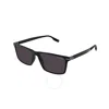 Montblanc Grey Rectangular Men's Sunglasses Mb0249s 001 59