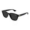 Montblanc Grey Rectangular Men's Sunglasses Mb0302s 001 51