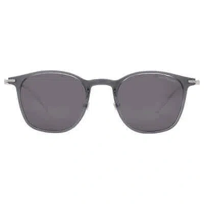 Pre-owned Montblanc Grey Sport Men's Sunglasses Mb0098s 001 49 Mb0098s 001 49 In Gray