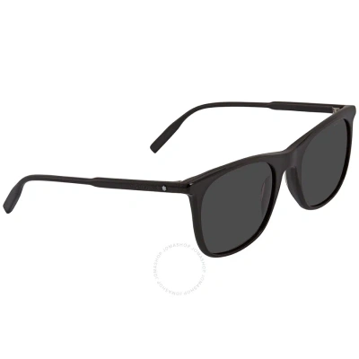 Montblanc Grey Square Men's Sunglasses Mb0008s 001 53 In Black