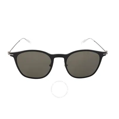 Montblanc Grey Square Men's Sunglasses Mb0098s 010 53