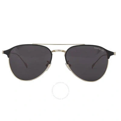 Montblanc Grey Square Men's Sunglasses Mb0190s 001 55