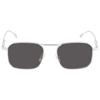 Pre-owned Montblanc Grey Square Men's Sunglasses Mb0218s 001 53 Mb0218s 001 53 In Gray