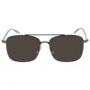Montblanc Grey Square Men's Sunglasses Mb0236sk 001 60 In Brown
