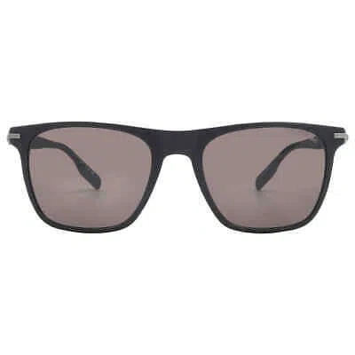 Pre-owned Montblanc Grey Square Men's Sunglasses Mb0248s 001 55 Mb0248s 001 55 In Gray