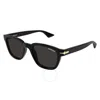 Montblanc Grey Square Men's Sunglasses Mb0302s 006 53