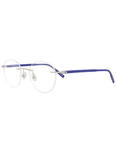 Montblanc Gucci Men's 49mm Optical Frames In Blue