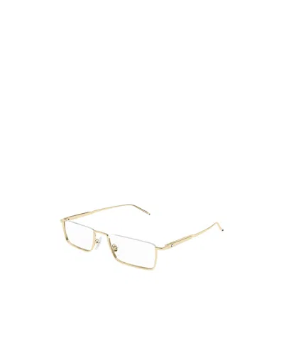 Montblanc Half-rimless Glasses In Nude