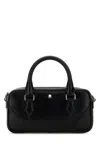 Montblanc Compact Bowling Handbag Detachable Strap In Black