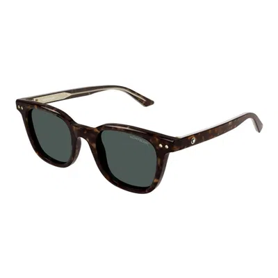 Montblanc Havana Acetate Sunglasses