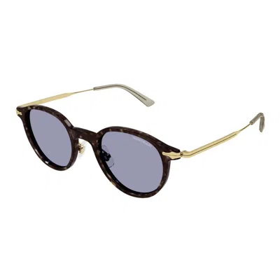 Montblanc Havana Metal Sunglasses