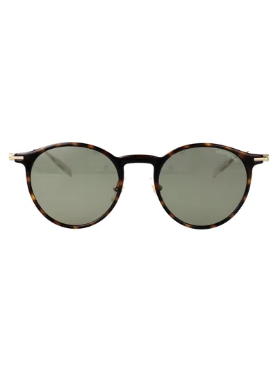 Montblanc Havana Metal Sunglasses
