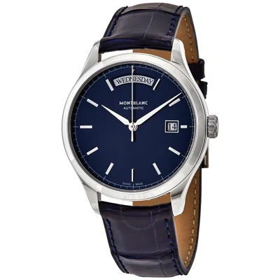 Montblanc Heritage Automatic Blue Dial Men's Watch 118225 In Black / Blue