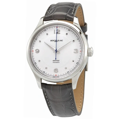 Montblanc Heritage Automatic Watch 119943 In Grey / Silver