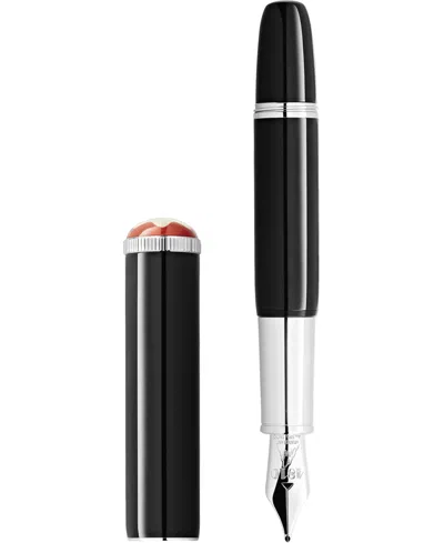 Montblanc Heritage Collection Rouge Et Noir "baby" Fountain Pen In Multi