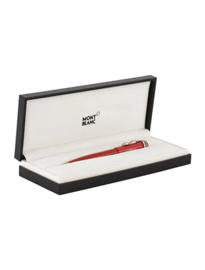 Pre-owned Montblanc Heritage Collection Rouge Et Noir Ballpoint Pen In Red