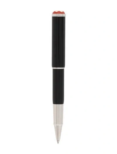 Pre-owned Montblanc Heritage Rouge Et Noir Baby Rollerball Pen