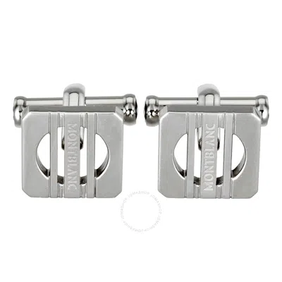 Montblanc Heritage Square Cufflinks In Silver Tone