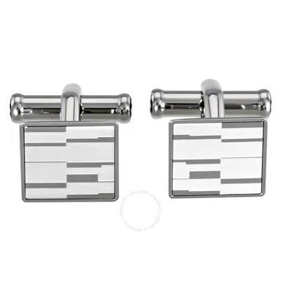 Montblanc Heritage Stainless Steel Cufflinks In Metallic