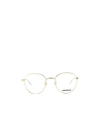Montblanc Hexagon White Star Light Series Round Frame Flat Mirror In Brown