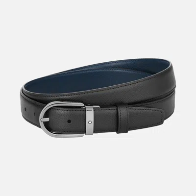 Montblanc Logo Belt In Black