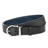Montblanc Logo Belt In Blue/black