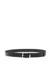 Montblanc Horseshoe-buckle Leather Belt In Multi