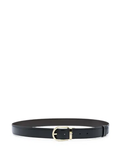 Montblanc Horseshoe-buckle Leather Belt In Multi