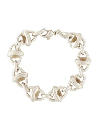 Pre-owned Montblanc Icon Link Bracelet, 7" In Multi